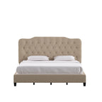 Ginny Adjustable Diamond-tufted Camel Back Bed by iNSPIRE Q Classic
