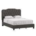 Ginny Adjustable Diamond-tufted Camel Back Bed by iNSPIRE Q Classic