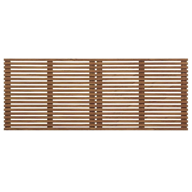 Vidalia Mid-century Modern Walnut Wooden Floating King Size Headboard