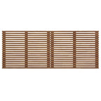 Vidalia Mid-century Modern Walnut Wooden Floating King Size Headboard