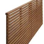 Vidalia Mid-century Modern Walnut Wooden Floating King Size Headboard