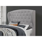 Samuel Upholstered Wingback Platform Bed