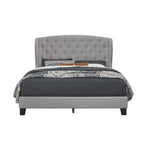 Samuel Upholstered Wingback Platform Bed