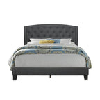 Samuel Upholstered Wingback Platform Bed