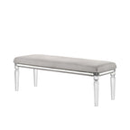 Evonne 6 Piece Gray LED Upholstered Panel Bedroom Set