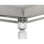 Evonne 6 Piece Gray LED Upholstered Panel Bedroom Set
