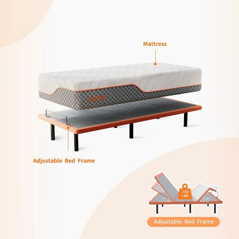 ESHINE Adjustable Bed Frame