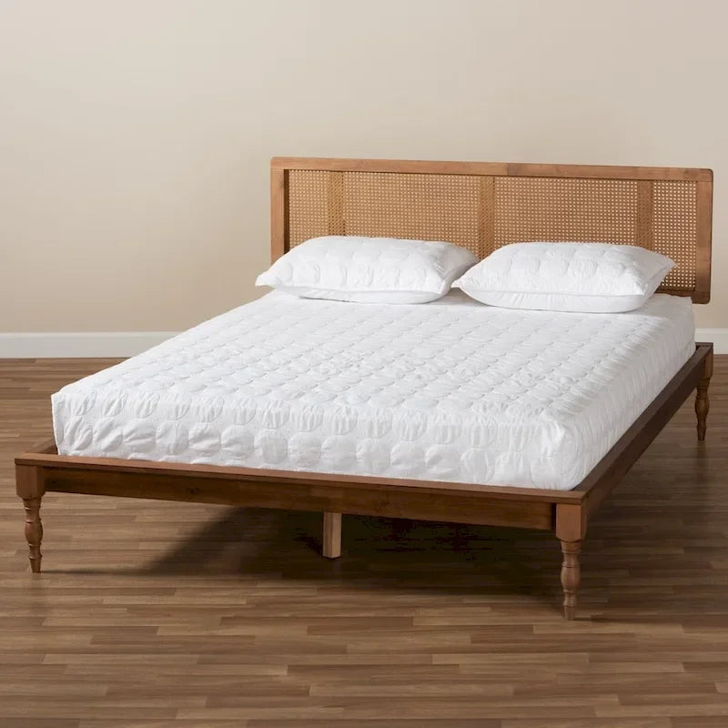 Carson Carrington Ullared Wood and Synthetic Rattan Platform Bed