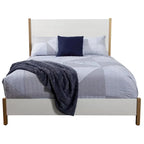 Alpine Furniture Madelyn Wood Panel Bed in White
