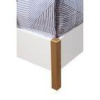 Alpine Furniture Madelyn Wood Panel Bed in White