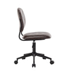 Porthos Home Kibe Swivel Office Chair, Tufted PU Leather Upholstery
