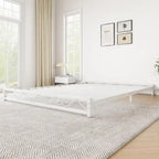 6 Inch Metal Platform Bed Frame with Wavy Pattern