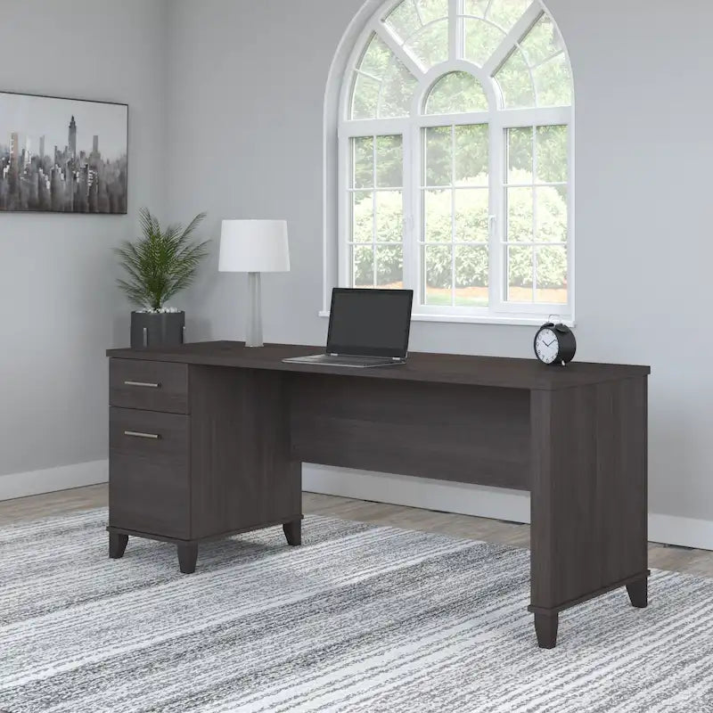 Bush Furniture Somerset 72W Office Desk with Storage Drawers