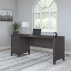 Bush Furniture Somerset 72W Office Desk with Storage Drawers