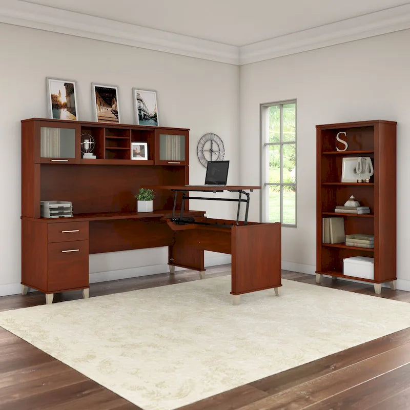 Bush Furniture Somerset 72W Office Desk with Storage Drawers