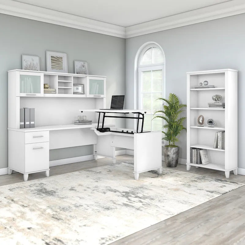 Bush Furniture Somerset 72W Office Desk with Storage Drawers