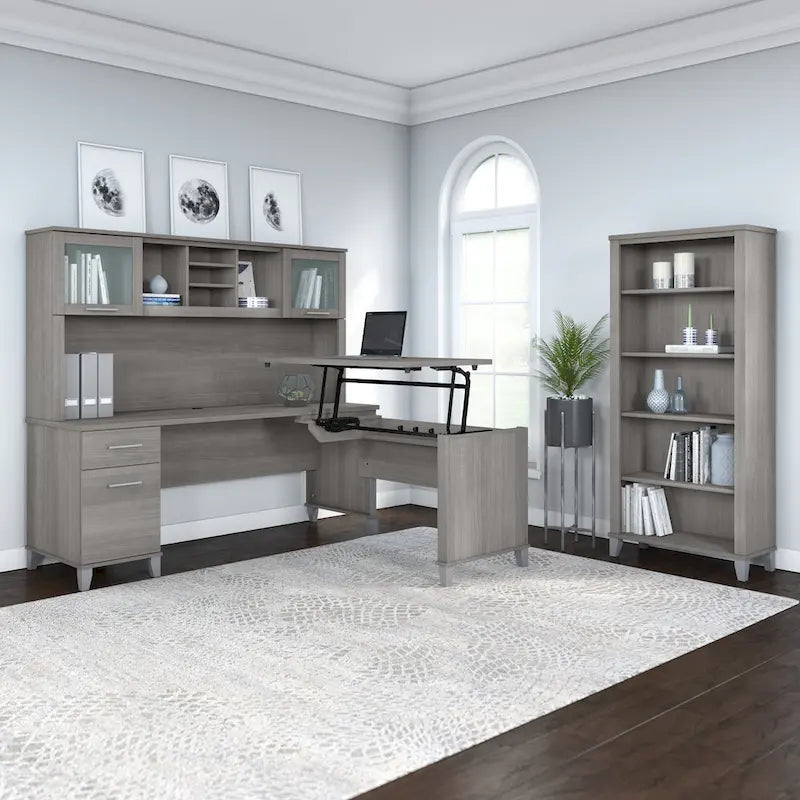 Bush Furniture Somerset 72W Office Desk with Storage Drawers