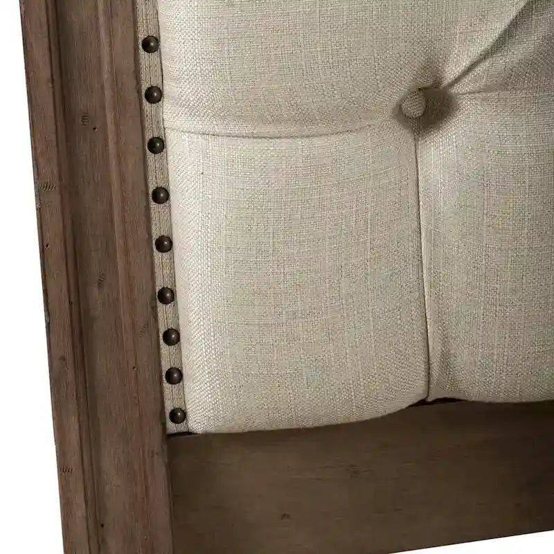 Americana Farmhouse Dusty Taupe King Sleigh Bed