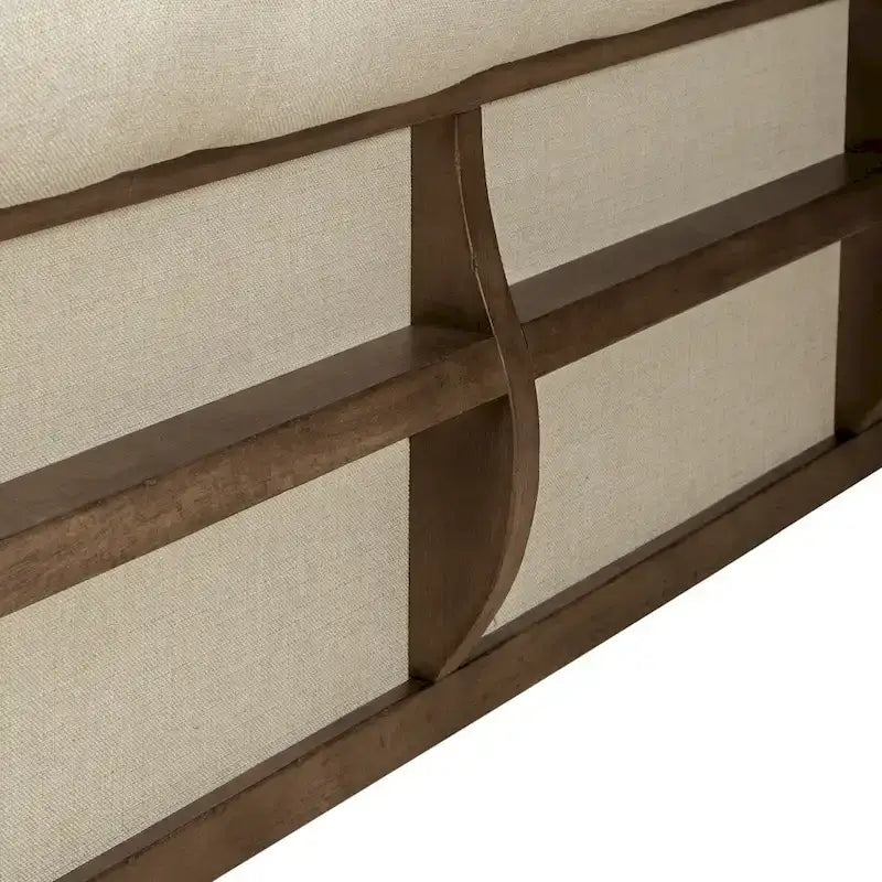 Americana Farmhouse Dusty Taupe King Sleigh Bed