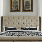Americana Farmhouse Dusty Taupe King Sleigh Bed