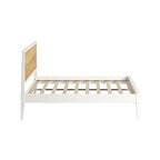 Plank and Beam Platform Panel Headboard Full-Size Bed