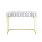 Bird Modern 42-inch Metal Computer Desk with USBs by Furniture of America