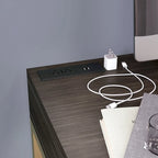 Bird Modern 42-inch Metal Computer Desk with USBs by Furniture of America