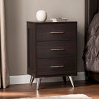 SEI Furniture Narva Mid-century Modern Storage Nightstand