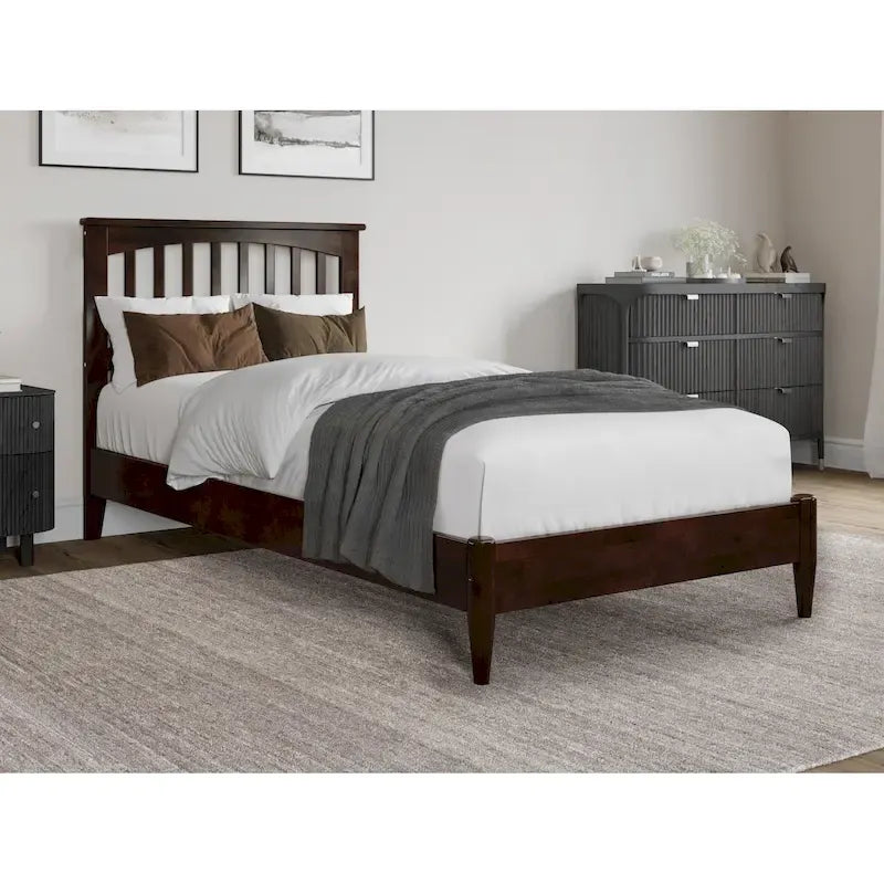 Becket Solid Wood Low Profile Platform Bed