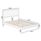 Becket Solid Wood Low Profile Platform Bed