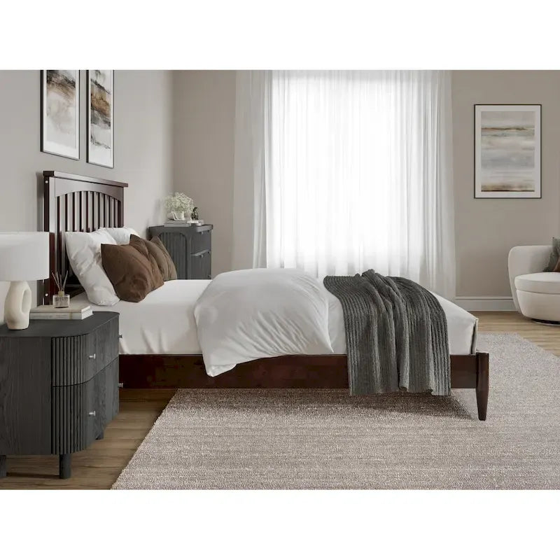 Becket Solid Wood Low Profile Platform Bed