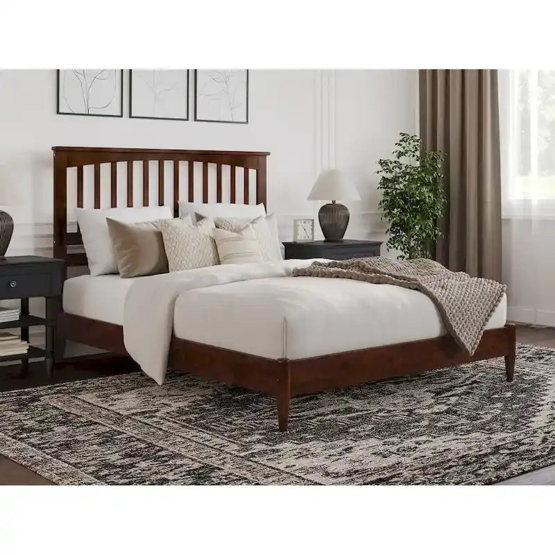 Becket Solid Wood Low Profile Platform Bed