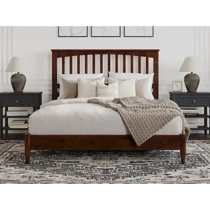 Becket Solid Wood Low Profile Platform Bed