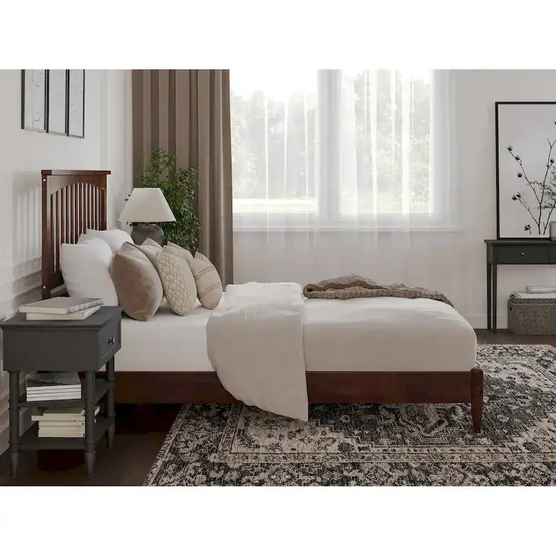 Becket Solid Wood Low Profile Platform Bed