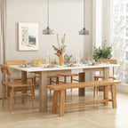 Rectangular Wood Desk Extendible Dining Table Pedestal Table