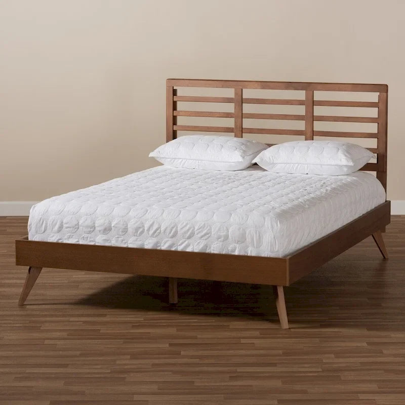 Carson Carrington Hjulsta Mid-century Modern Wood Platform Bed