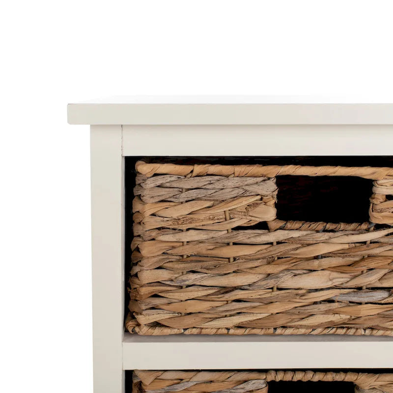 SAFAVIEH Golda Distressed White Cabinet