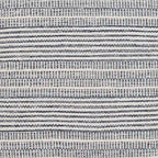Skyla Farmhouse Stripe 16-inch Square Pouf