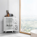 Teamson Home Blue Ridge Corner Wooden Floor Accent Cabinet