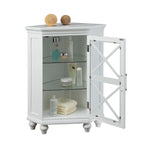 Teamson Home Blue Ridge Corner Wooden Floor Accent Cabinet