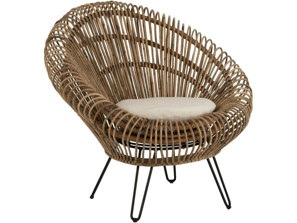 Meublori Rattan Armchair