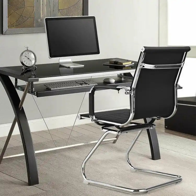 Set of 2 Conference Chair with Protective Arm Sleeves