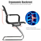 Set of 2 Conference Chair with Protective Arm Sleeves