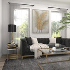Black/Gold Metal Accent Tables (Pack of 3)