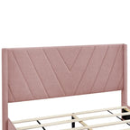 Queen Size Sleigh Bed with Side-Tilt Hydraulic Storage System, Linen Upholstery, Beige