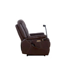 Liyasi Zero Gravity Power Recliner with comfortable lying degree, Massage, Heating and Phone Holder, Side Pockets, USB Charge Po
