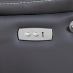 Liyasi Zero Gravity Power Recliner with comfortable lying degree, Massage, Heating and Phone Holder, Side Pockets, USB Charge Po
