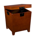 SEI Furniture Liatris Oak Wood Trunk Coffee Table and Set of 2 End Tables