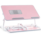 Husband Pillow - Lap Desk Wood Small Top - Fits Up to 17 Laptop - with Dual Cushion, Multifunctional Slot for Tablet