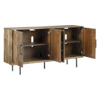 Signature Design by Ashley Prattville Brown Accent Cabinet - 68W x 16D x 36H